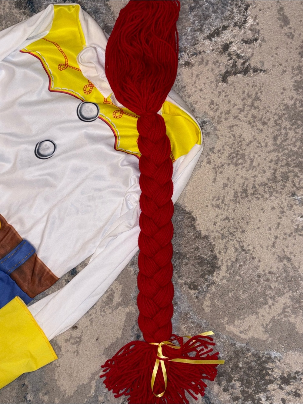 Disney Jessie Cowgirl Costume in White, Black, Blue & Yellow - Picture 3 of 8